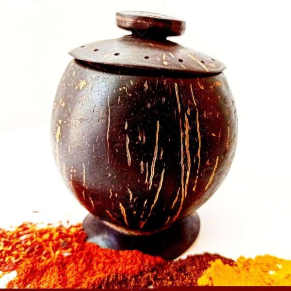 Coconut Shell Spice Bottle - Image 3