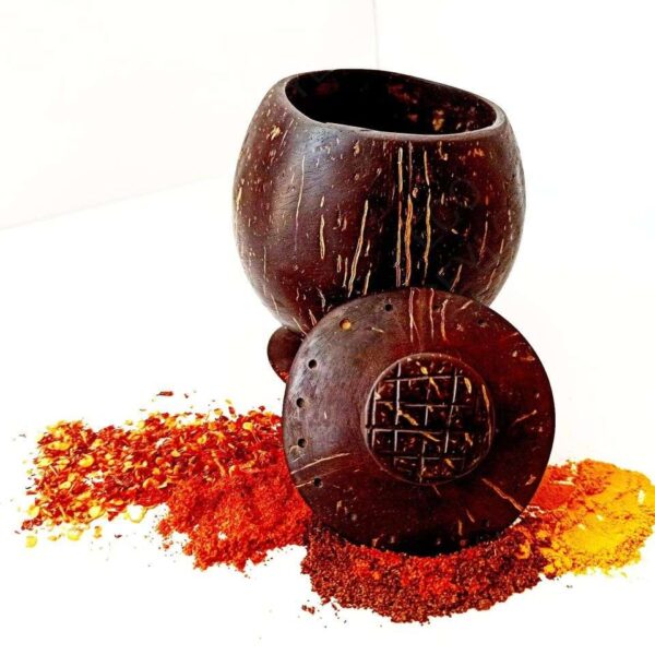 Coconut Shell Spice Bottle