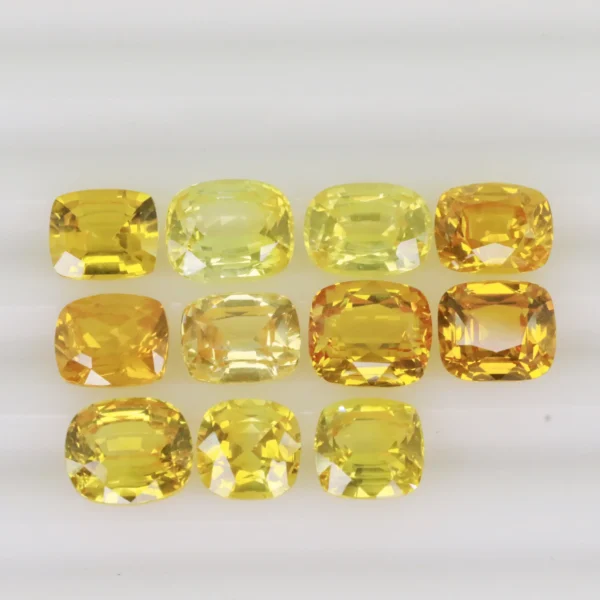 Radiant Yellow Sapphire Gemstones. - Image 3