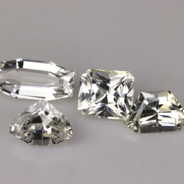 Brilliant White Sapphire Gemstones